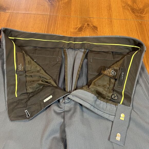 Louis Raphael Luxe Pants Mens 36x30 Wool Blend Slim Fit Dress Trousers Classic - Picture 4 of 11